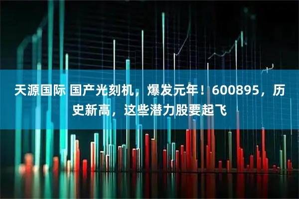 天源国际 国产光刻机，爆发元年！600895，历史新高，这些潜力股要起飞